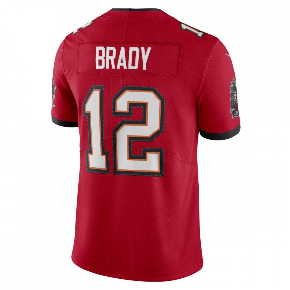 Tom Brady Tampa Bay Buccaneers Nike Captain Vapor Limited Jersey - Red-GridironStore